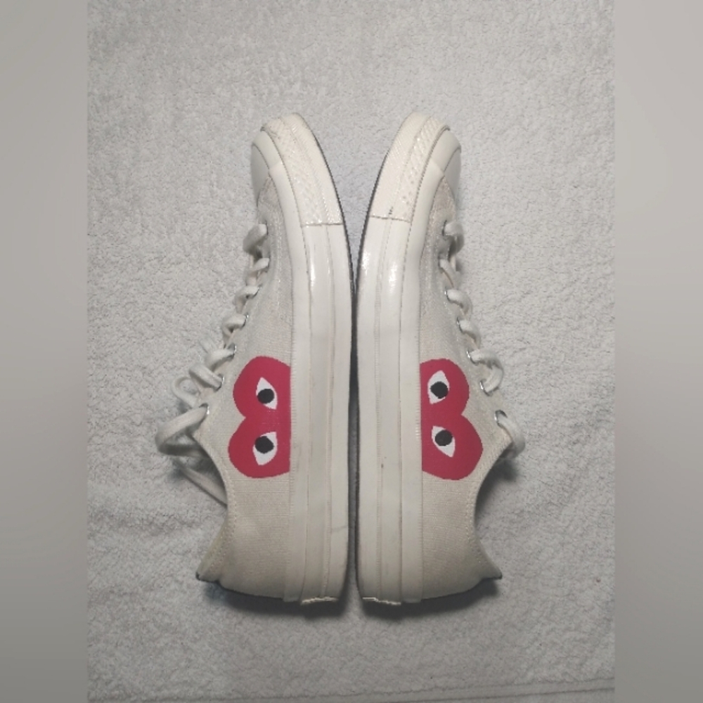 COMME DES GARCONS X CHUCK TAYLOR ALL STAR White Shoe Sneaker - Women's 12